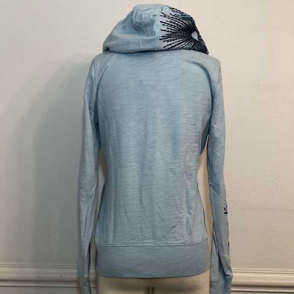 Lucky Brand Hoodie NWT Jacket Embroidered-Detail Zipper-Front L-Sleeve Size Med - Picture 6 of 10